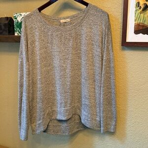 Rag & Bone/Jean Marled Gray Pullover Top